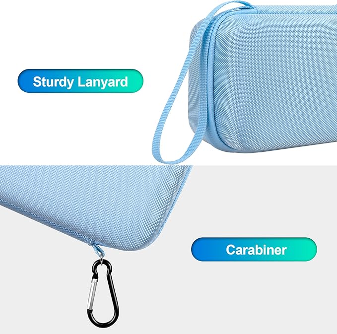 BOVKE Carrying Case for iHealth Track Smart Upper Arm Blood Pressure Monitor, iHealth Bluetooth Blood Pressure Machine Case, Blue