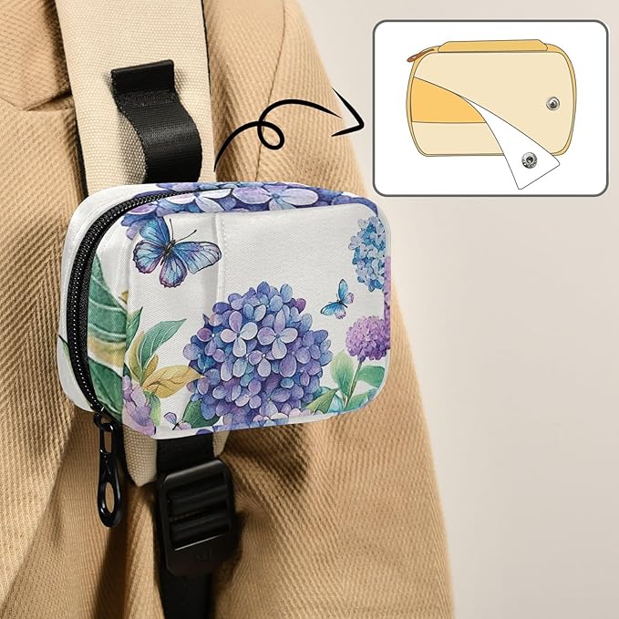 Travel Pill Case Spring Flowers Floral Weekly Small Pill Box 7 Day Pill Box Pill Organizer Bag