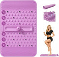 Foot Massage Mat with Soft TPE Silicone – Reflexology Acupressure Foot Pad with Removable Massage Ball, Roll-Up Portable Design for Plantar Fasciitis, Foot Pain Relief & Circulation, Home Office Use