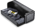 Aesthetic Pill Organizer 7 Day AM PM, Discreet 2 Times a Day Weekly Pill Box with Double Protection Shell, Large Capacity Portable Vitamin Case for Travel Meds & Medicine Organizer (Silver)