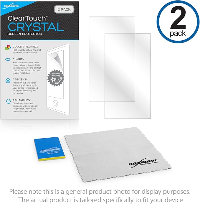 BoxWave Screen Protector Compatible with Skylight Calendar (15 inch) - ClearTouch Crystal (2-Pack), HD Film Skin - Shields from Scratches