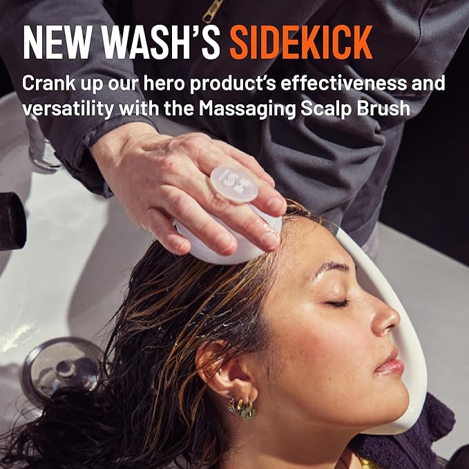 Hairstory Massaging Scalp Brush, Soothing Scalp Brush, Pair with New Wash Cleansing Cream, Promotes Deep Clean & Scalp Health