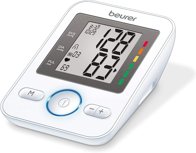 Beurer BM31 Upper Arm Blood Pressure Monitor for Home Use, Large Cuff | Automatic & Digital, 2-Users, XL Display, Irreg. Heartbeat Detector, Universal Cuff Circ. 8.7”-16.5”