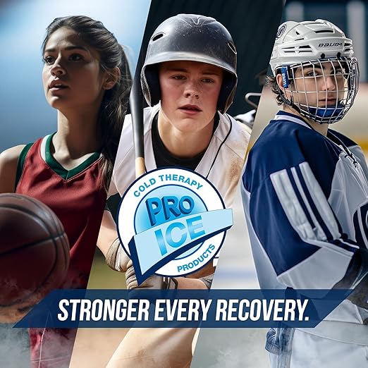PRO ICE Shoulder Elbow Ice Therapy Wrap for Youth - Excellent for Treating Rotator Cuff injuries, Elbow Joint and Muscle Inflammation - Reusable Ice Packs Included - Arm Ice Pack Wrap for Pitchers