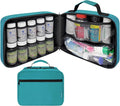 Large Pill Bottle Organizer - 10 Pockets Medicine Bag for Travel & Home Storage - Turquoise
