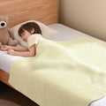 Guohaoi Knitted Weighted Blanket Kids (Cream 36"x48" 5lbs) No Beads Cooling Heavy Blanket, Home Decor Breathable Chunky Knit Throw Blanket for All-Season Use