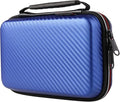 Diabetic Organizer Carrying Case with Handble Strap for Blood Sugar Test Strips, Medication, Glucose Meter, Pills, Pens, USB Cables, Insulin Syringes, Needles, Lancets, Hard Shell Travel Kits (Blue)