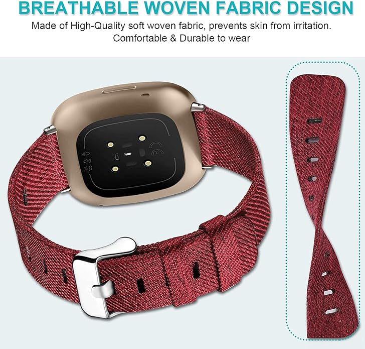 Lamshaw Compatible with Shock Clock Max Band, Breathable Nylon Woven Fabric Replacement Accessory Strap Compatible for Pavlok Shock Clock 3, Max