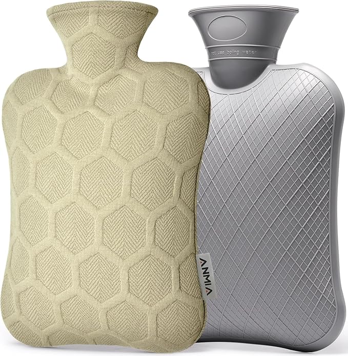 FORICOM Hot Water Bottles for Pain Relief Warming Bed 2Liter,Dog,Cat,Foot,Back Pain.Hot and Cold Therapy, Eco Non Toxic Rubber.2Liter