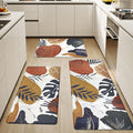 Homcomoda Anti Fatigue Kitchen Mats for Floor Set of 3 Cushioned Kitchen Rug Sets 3 Piece Non Slip Waterproof Comfort Standing Mat for Home Office Kitchen Sink
