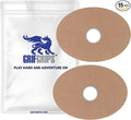 GrifGrips Oval CGM Adhesive Patches — CGM Covers Sensor Patch Overpatch Compatible for Libre 2/3, Guardian 4, Enlite Sensor - Original Adhesive Pack of 15 - Tan