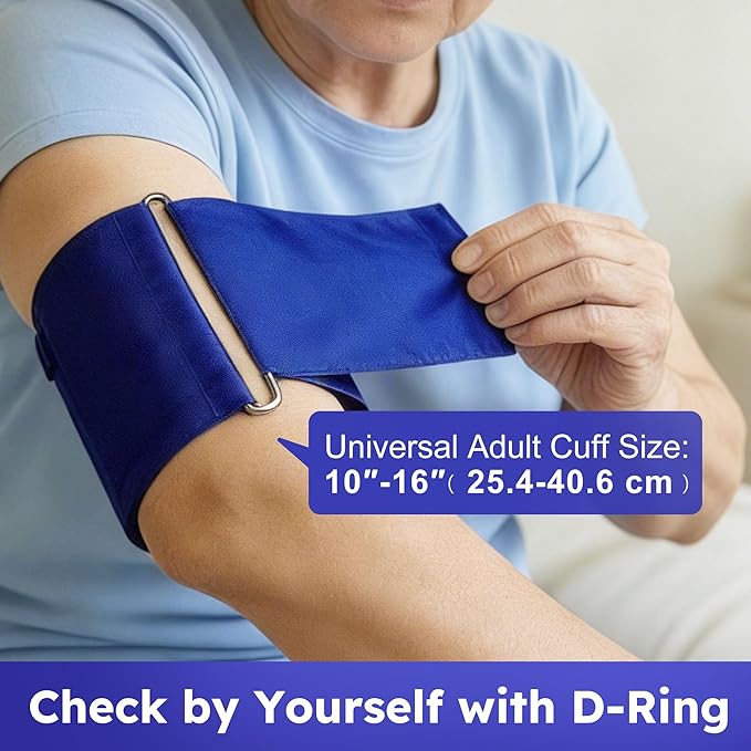 LotFancy Manual Blood Pressure Cuff Adult, Professional BP Cuff, Sphygmomanometer with Carrying Case for Home Medical, Nursing Student, Doctor, Nurse, Blue