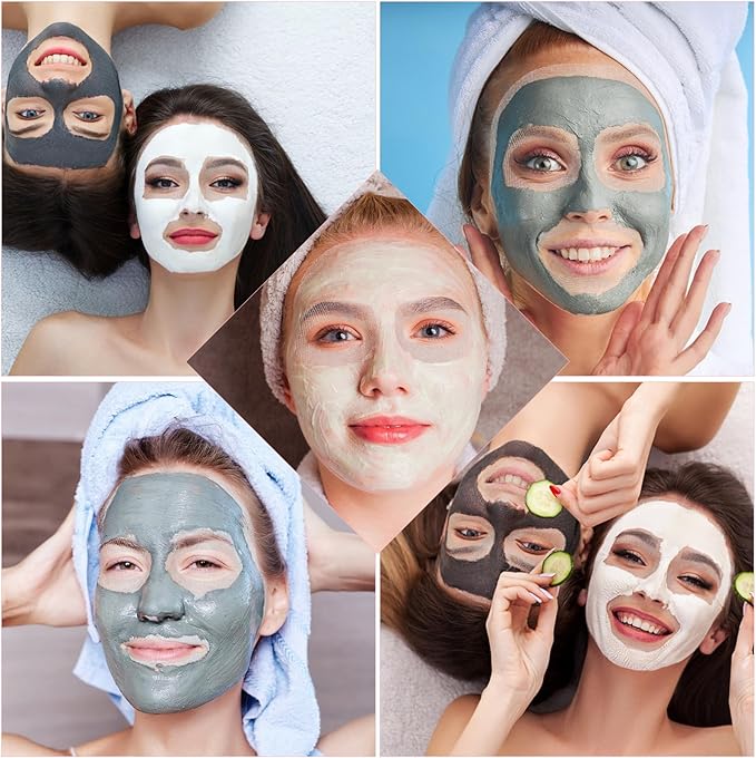 100 Pieces Pre-Cut Gauze Face Masks, Cotton Face Gauze for High Frequency Gauze Pad Soft Facial Gauze Face Pads for Women Beauty Salon SPA Skin Care DIY Mesh Face Care (White)
