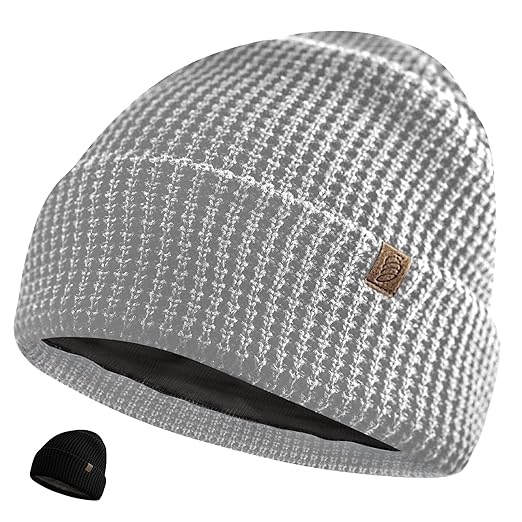 .E-M-F Beanie - Organic Cotton with EcoShield™ Bamboo Lyocell Fara-Day Silver Liner - Hat Cap Ideal for Everyday 5 G, B T, Smart Meter & Wi Fi environments - Grey