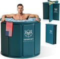 Foldable Portable Bathtub for Adults – 2-in-1 Hot & Cold Plunge, 105-Gal Large Capacity Collapsible Bathtub Adult, 6-layer Insulated Portable Soaking tub - Space-saving Design