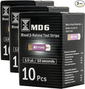 Box of 10 Ketone Test Strips to Use with Our MD6 Blood Monitoring System | Stay in Ketosis and Get The Best Results with Accurate Keto Counts While Following The Ketogenic Diet … (Pack of 3)