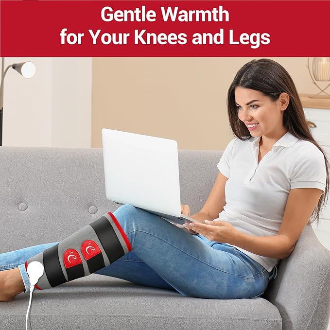 Comfytemp Leg Heating Pad, FSA Eligible Items Only List Wearable Heat Pad for Leg and Calf, HSA Electric Heat Wrap for Thigh/Knee/Arm/Hamstring Soothing Warmth, Birthday Gifts for Mom/Women/Wife/Her