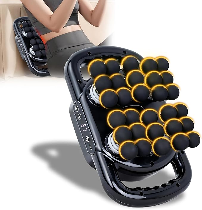 Pro Grade 30 Head Massage Gun Deep Tissue-9 Modes & 9 Intensity Levels, Ultra-Quiet Percussion Muscle Massager for Pain Relief In Back/Shoulder/Legs/Waist/Feet/Buttocks, Fit for Home/Office/Gym Use