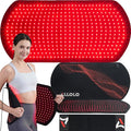 ALLOLO Red Light Therapy for Body, 32.7"*15.7" Large Infrared Light Therapy with Timer, 405pcs 3-in-1 LEDs 660nm&850nm Red Light Therapy Mat for Back Belly Knee Shoulder Leg(with Storage Bag&Glasses)