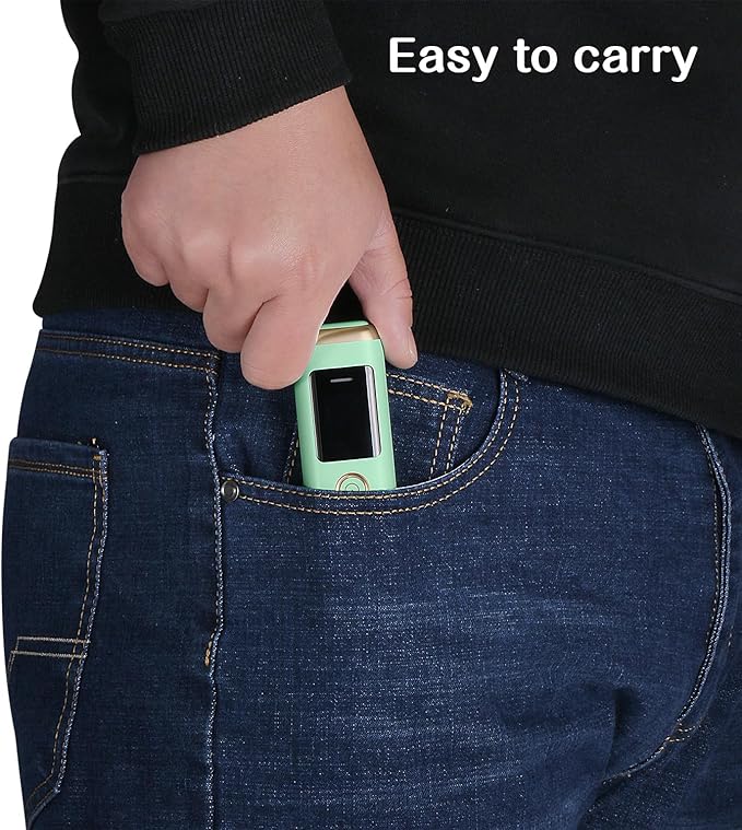 Oral Odor Freshening Monitor - Portable Bad Oral Odor Detector, Smart Oral Meter Device Focused on Oral Cavity Tester with Odor Checking, 32 - bit Chip for Precise Bad Smell Detection - Green