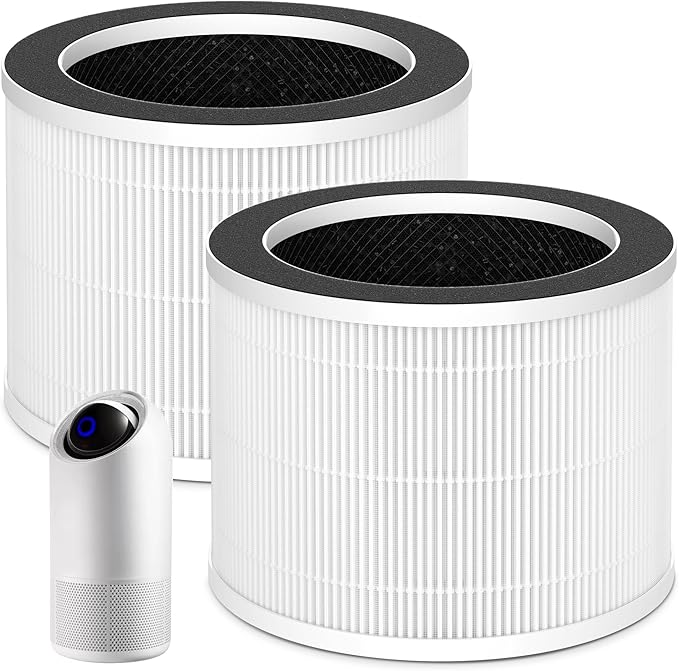 2 Pack Replacement Filter for Sterra Moon Air Purifier, 3-in-1 True HEPA-13 Filtration System for Pet Hair, Odors, Smoke, Dust
