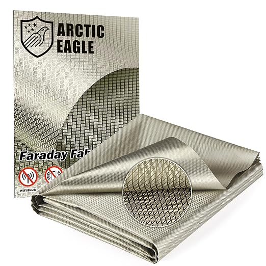 Faraday Fabric – Conductive Electromagnetic Interference Reduction Cloth for Faraday Cage (43" x 118")