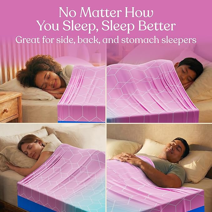 Deep Pressure Sensory Bed Sheet – Queen Sensory Compression Sheet Breathable Sleep Pod Blanket for Better Sleep Support – Calming Compression Blankets for Kids and Adults Pink Teal Lavender