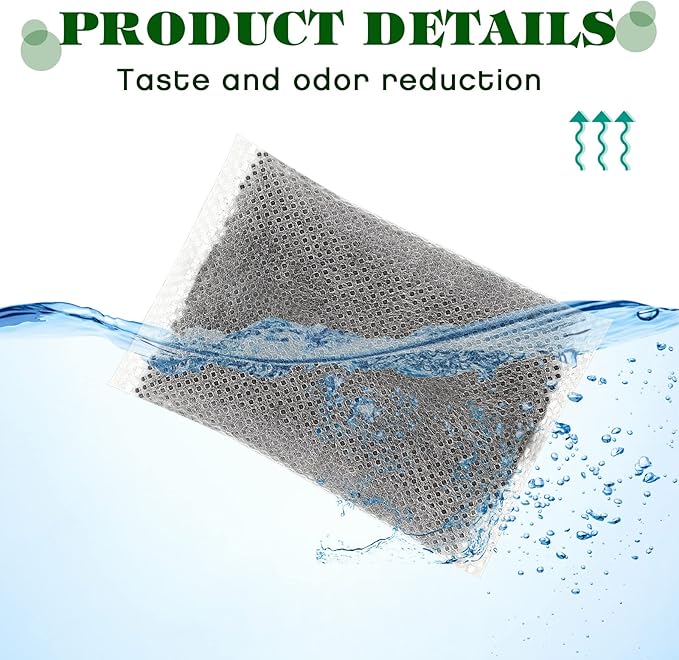 Weewooday 50 Pcs Activated Charcoal Distiller Water Filters, Coconut Shell Replacement Activated Carbon Filter Sachets Compatible with Megahome and Other Countertop Distillers