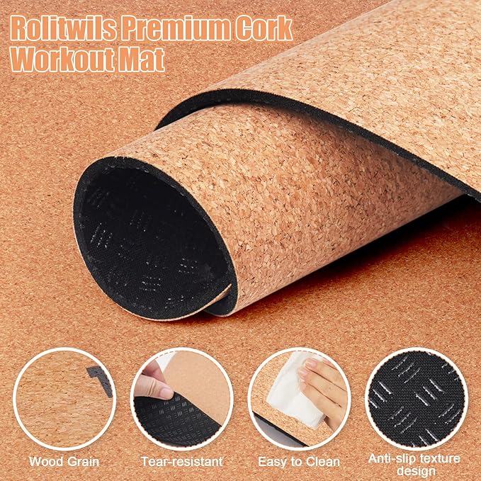 Under Desk Elliptical Mat - Non-Slip Exercise Equipment for Peloton Bike, Small Exercise Mat for Desk Workout Equipment