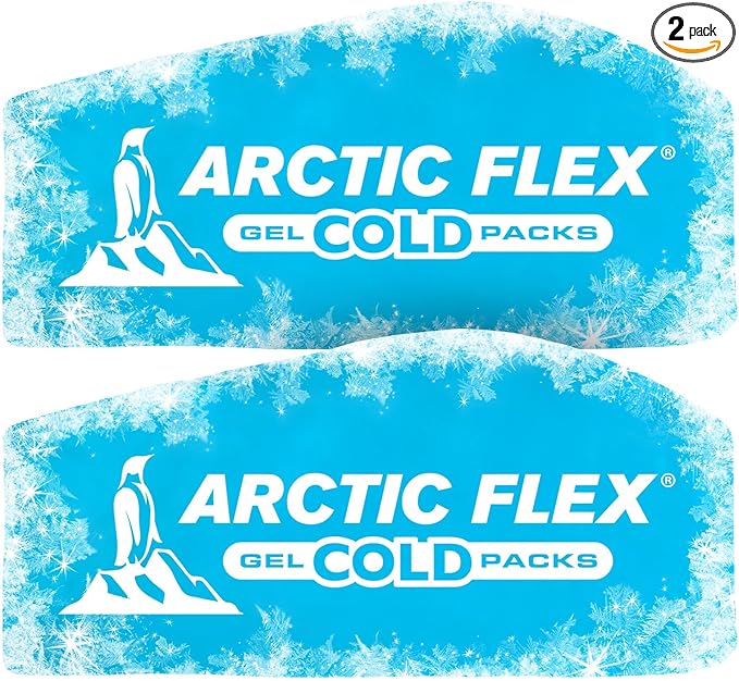 Arctic Flex Gel Replacement Packs - Ice Packs Reusable for Face Ice Brace - Hot and Cold Gel Ice Pack for Injuries, Pain Relief, Swelling - Flexible Therapy Compression Wrap - Athletic, Women, Men