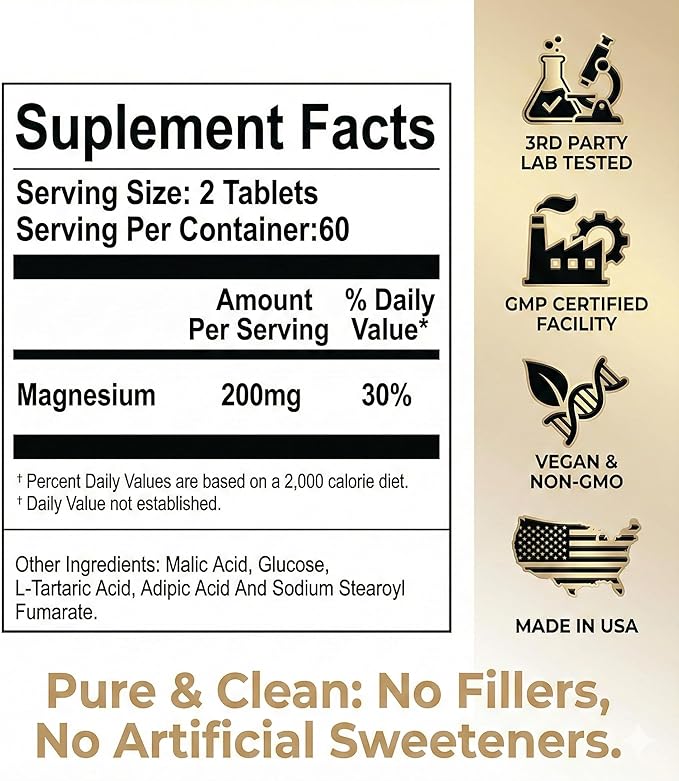 Hydrogen Water Tablets for Focus, Mental Clarity & Energy, Molecular Hydrogen Supplement, 120 Tablets