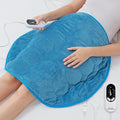 immtree 7lbs Weighted Heating Pad, 24x29 Inches, Extra Large Size Heated Lap Heavy Blanket with Fast Heat Technology, Deeper Pain Relief for Back and Knee, Christmas Gifts for Women Adults, Blue