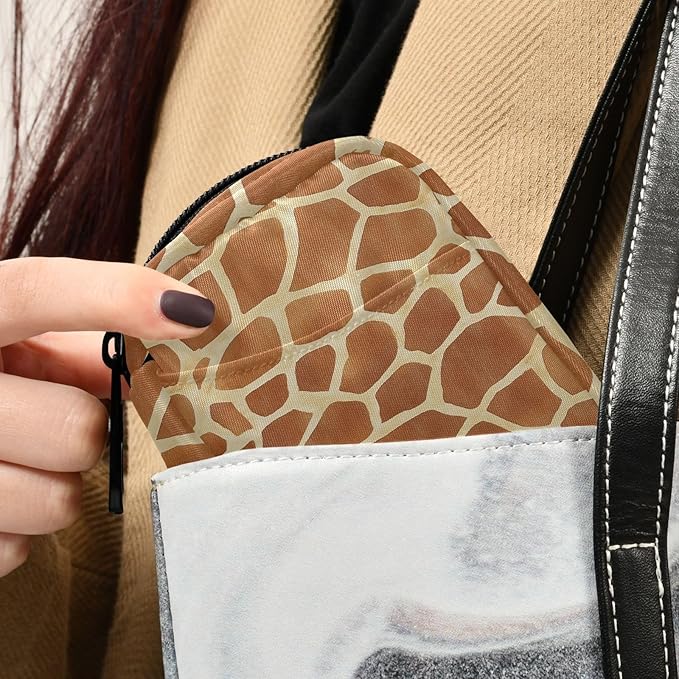 Fustylead Giraffe Skin Pill Organizer and Storage Weekly with Zipper, Removable Pill Box Portable Medicine Organizer for Vitamin Fish Oil Supplement