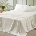 Bedsure Full Size Bed Sheets - 4 Pieces Soft Full Sheet Set - Breathable & Cooling - Hotel Luxury - Easy Care Polyester Microfiber Bedding for Women, Men, Ivory