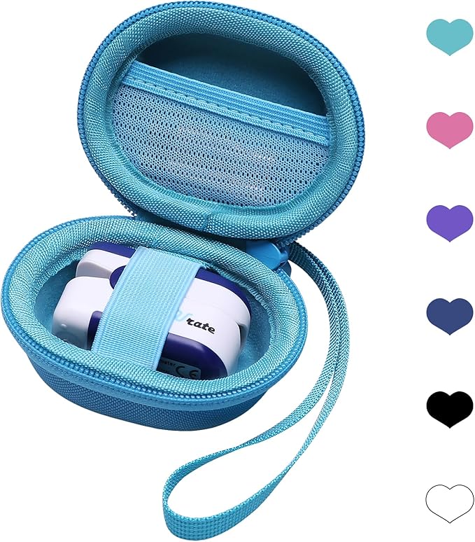 L LTGEM Peacock Blue Pulse Oximeter Case for Zacurate, Innovo, Vibeat, iHealth, Santamedical, Children Fingertip Pulse Oximeter Blood Oxygen Saturation Monitor (Case Only)
