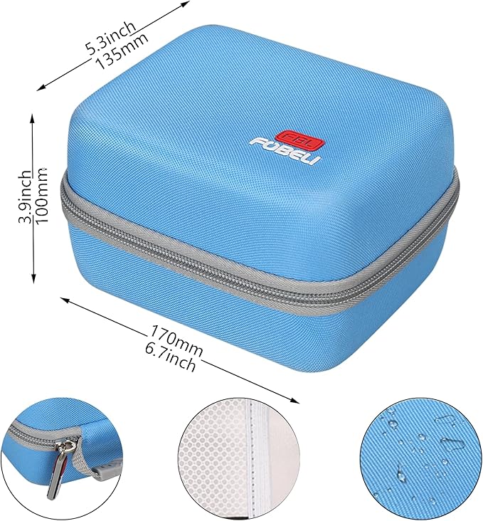 FBLFOBELI Carrying Case Compatible with Femometer/Invaxe/Alcedo/ALPHAGOMED Automatic Blood Pressure Monitor for Upper arm Adjustable BP Cuff, Hard Protective Storage Bag (Case Only)