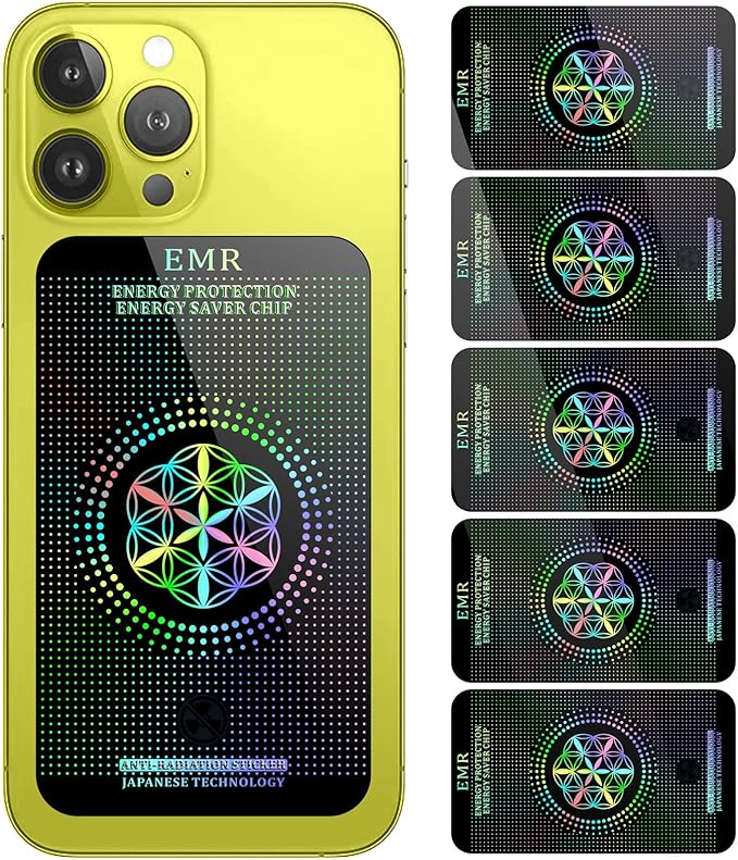 Stickers for Cell Phones/Laptops/Tablets/Devices/Household Equipment - 4.2 x 2.4 x 0.015 inches-Large Area Protection-Applies to Everyone - [Reusable] - (5 Pack)
