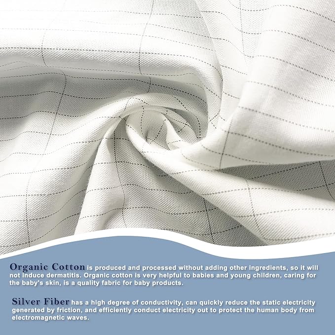 Grounding Sheet Flat Silver Fiber Cotton Grounding Sheet,Twin Grounded Bed Sheet for Better Sleep,39x75 Inch Earth Connected Sheet with Cord