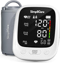 Upper Arm Blood Pressure Monitor for Home Use, FDA 510(k) Cleared Class II Medical Device, Wide-Range Cuff 22–42 cm, Large 5.1" LED Display, Dual User, USB-C & Battery (AES-U181)