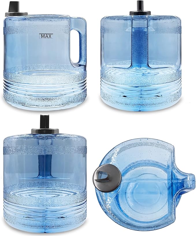 xcivi 1 Gallon/ 4L Distiller Water Container, Replacement Collection Bottle, Portable Plastic Gallon Pot Canteen, Compatible with Megahome and Other Countertop Water Distillers