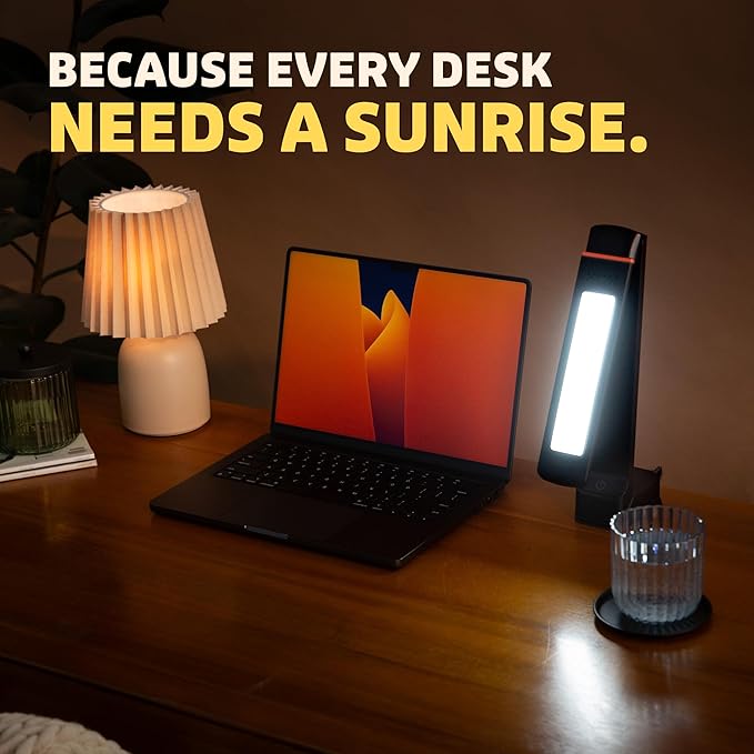 Circadian Optics Lumine Light Therapy Desk Lamp | As Seen On Shark Tank | 10,000 LUX UV-Free Full-Spectrum LEDs | Powerful & Large Light Panel | Sunlight Lamp for Seasonal Blues, Focus, Energy & Sleep