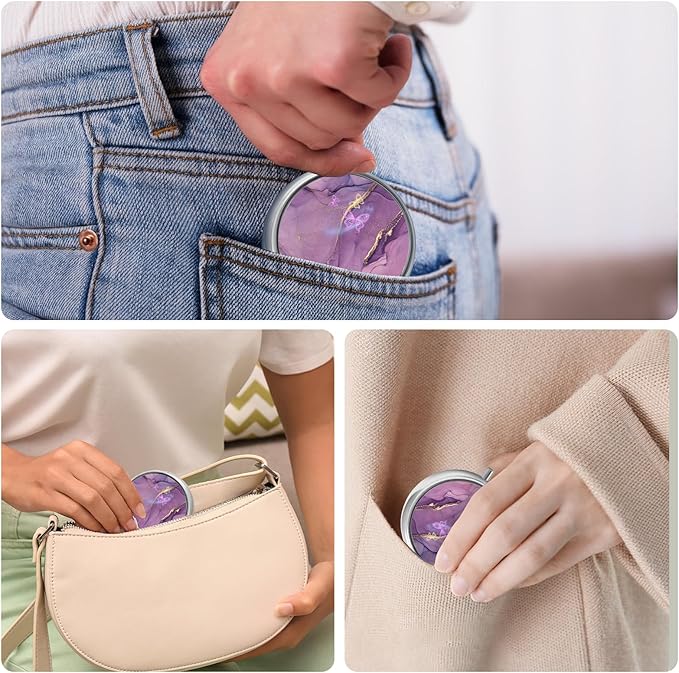 Mini Pill Box, Small Pill Box, Portable Pill Box, Cute Pill Organizer for Vitamins, Medications, Fish Oil and Supplements