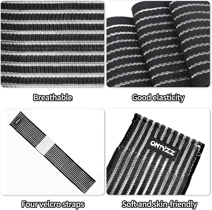 ONTYZZ Adjustable Calf Compression Bandage Support Knee Wraps Elastic Sports Knee Bands for Ankle Elbow Wrist Replacement