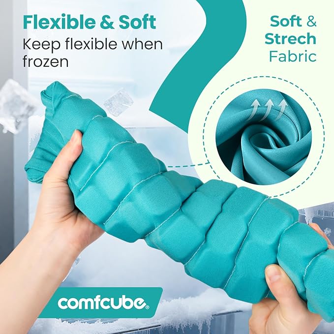 Large Ice Pack for Back Pain Relief, 2 Hours Long Lasting Cold Lower Back Ice Wrap, FSA Eligible, Flexible Cold Pack for Lower Lumbar Pain, Sciatica, Herniated Disc, Surgery Recovery