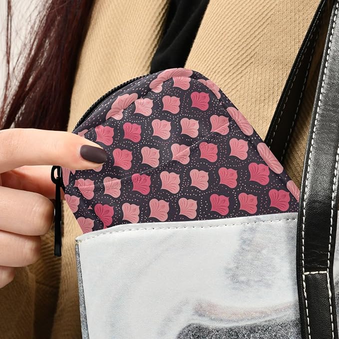 Guilloche Black Peach aid Bag with Detachable Compartments Portable Portable Pill Organizer Pill Organizer