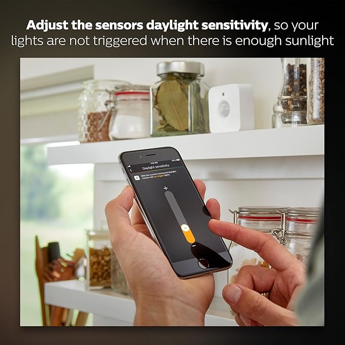 Philips Hue Motion Sensor - Exclusively for Philips Hue Smart Lights - Requires Hue Bridge - Easy No-Wire Installation