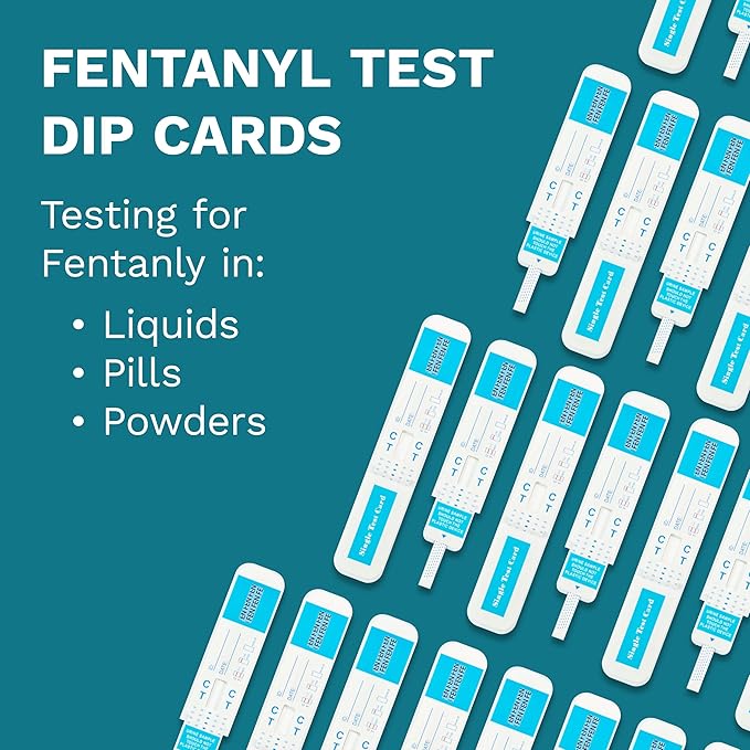 Fentanyl Test Dip Cards: Quick, Accurate Results, Reliable Detection 5-Minute Forensic Urine Test (10 Tests)
