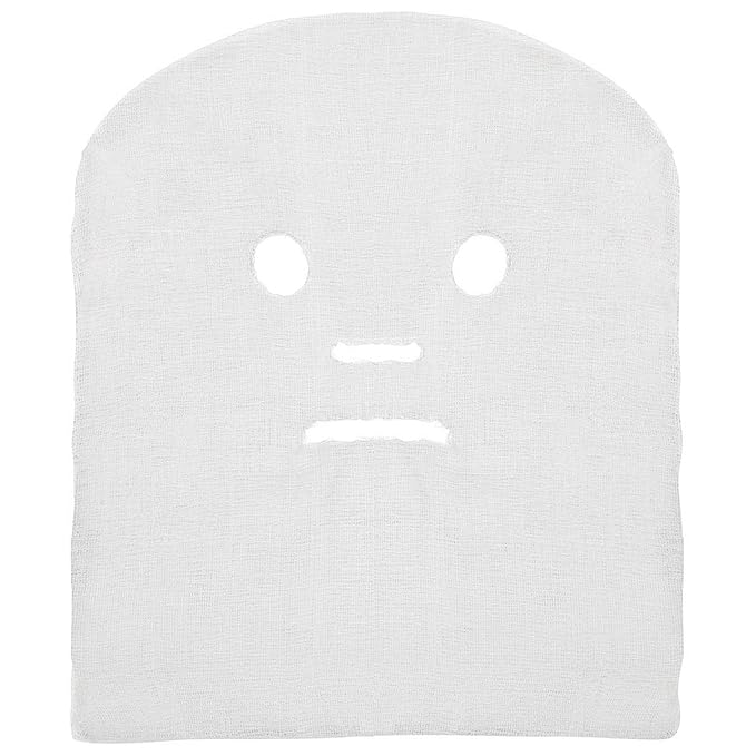 ForPro Professional Collection Precut Gauze Facial Mask, 100% Cotton Gauze, for High Frequency Facial Treatments and Masks, 100 Count (Pack of 2)