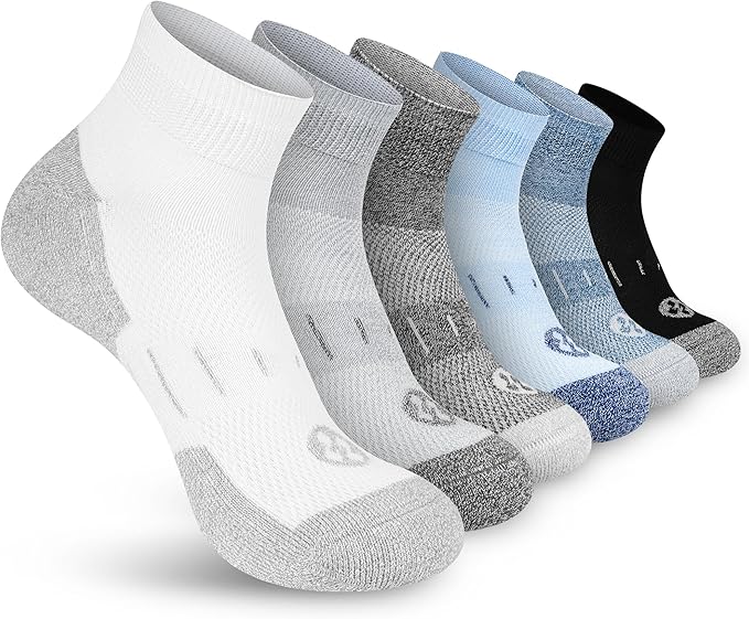 Diabetic Socks for Men,6 Pairs Ankle Mens Diabetic Socks,Diabetic Neuropathy Socks for Men Size 9-11/10-13/13-15.