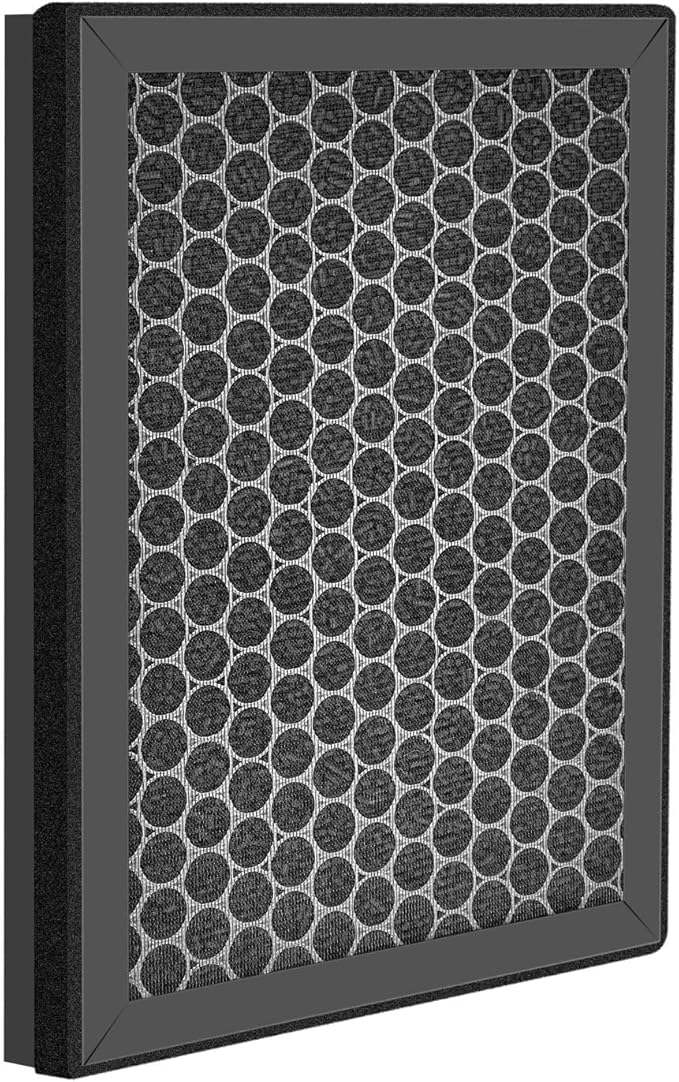 K1 Filter Replacement Compatible with LUNINO K1 Air Purifier,- 3-In-1 Filtration for Smoke & More - HEPA Filter, Activated Carbon, & Pre-Filter,4pack